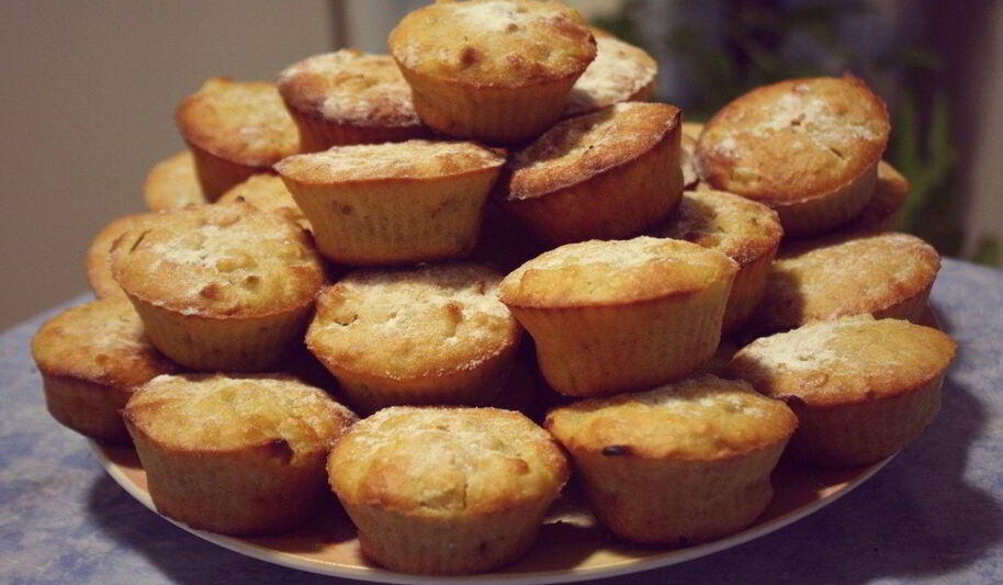 Рецепт маффинов с грушами и корицея