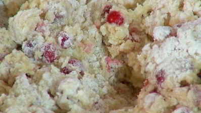 маффины с красной смородиной