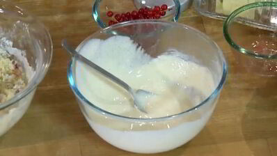 маффины с красной смородиной