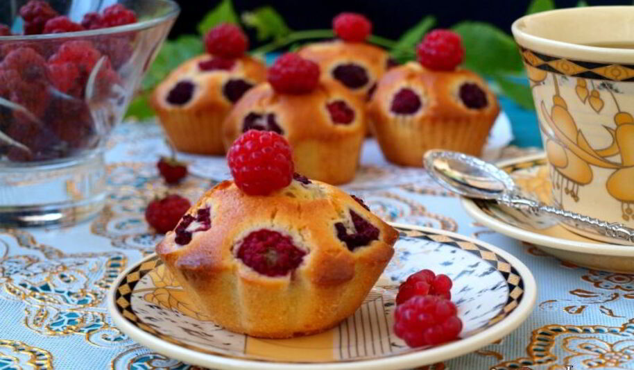 Рецепт маффинов с малиной