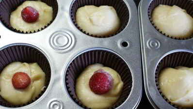 маффины с ягодой