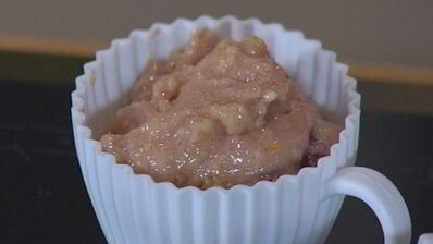 миндальные маффины с вишней