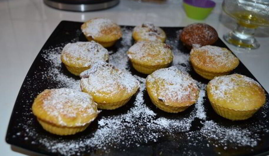 Рецепт тыквенных маффинов с шоколадной начинкой