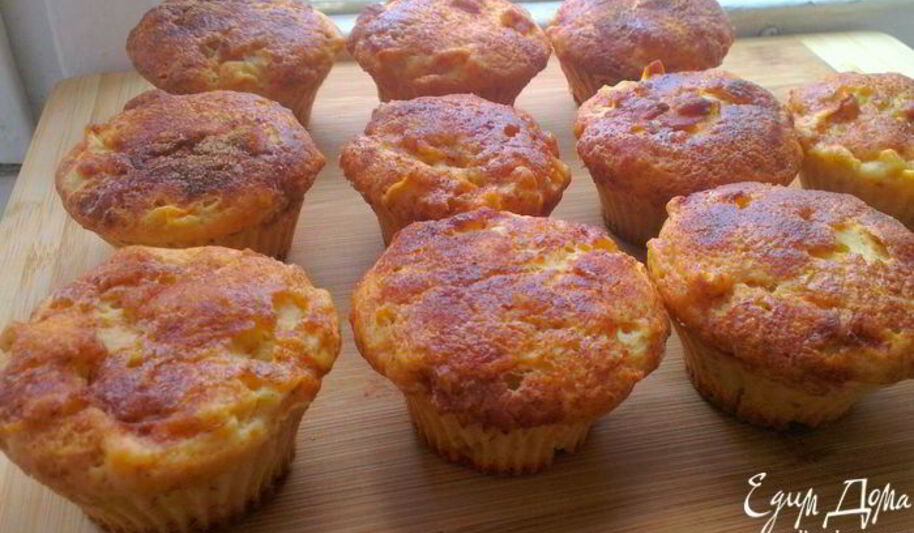 Рецепт яблочных маффинов с корицей