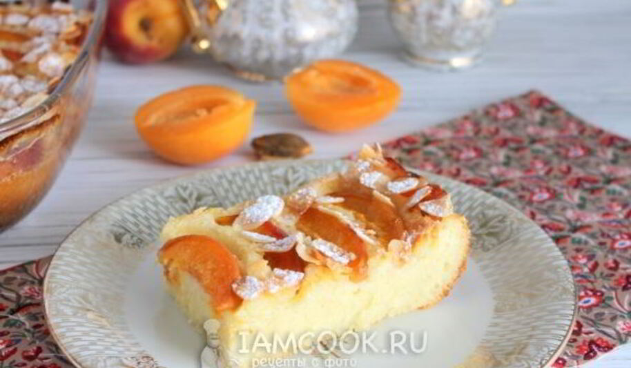 Рецепт манника с абрикосами