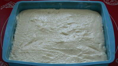 манник творожный с облепиховым соусом