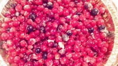 шоколадный манник с ягодами