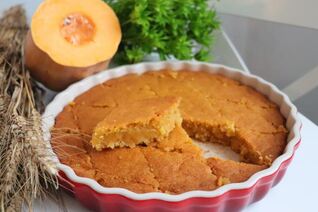 Элементарный постный манник с тыквой и апельсином