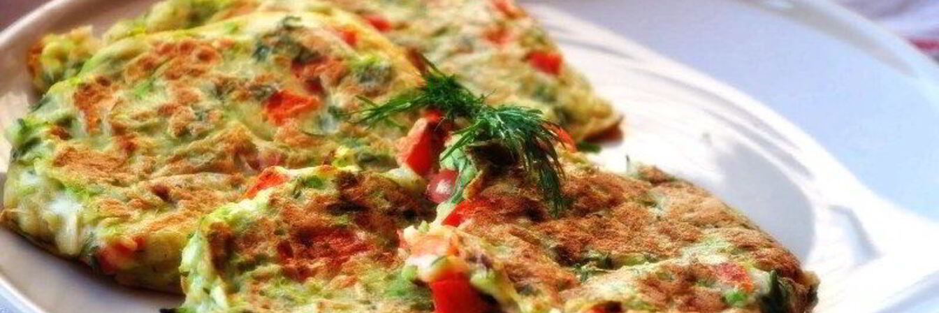 Диетические оладьи из кабачков