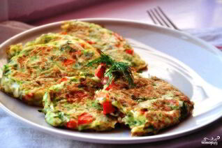 Диетические оладьи из кабачков