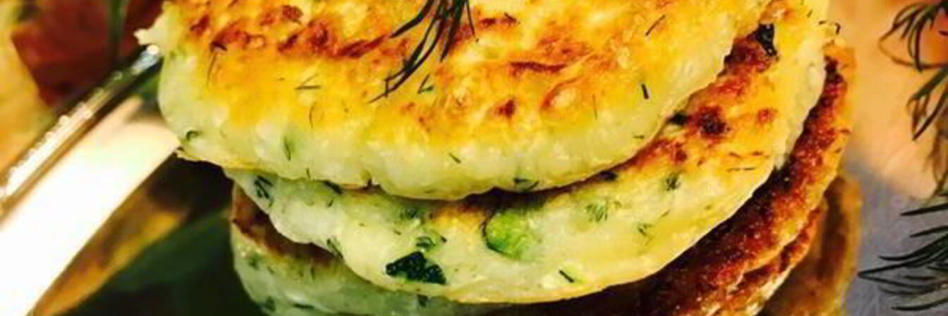 Капустно-кабачковые оладьи на кефире