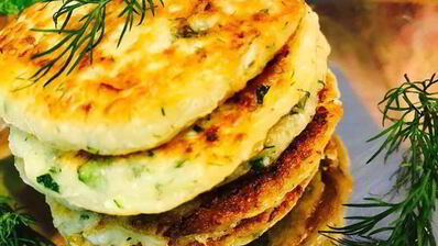 капустно-кабачковые оладьи на кефире