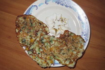 Капустные оладьи