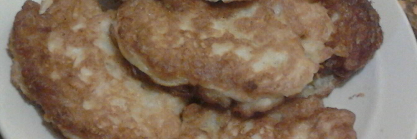 Куриные оладьи с сыром на кефире