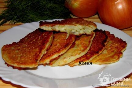 Луковые оладушки