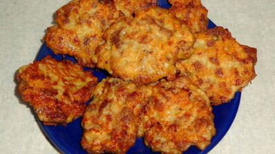 мясные оладьи