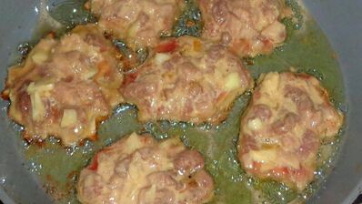 мясные оладьи