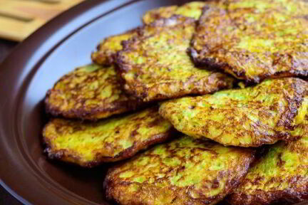 Оладьи из кабачков с сыром