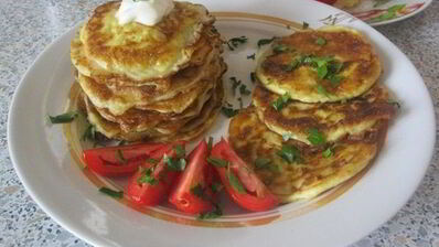 оладьи из цукини на кефире