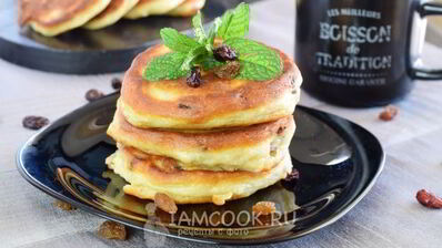 оладьи с изюмом