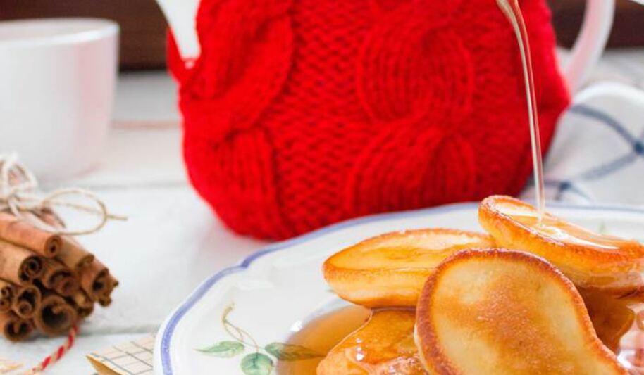 Рецепт оладий с кленовым сиропом