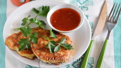 оладьи с сыром и зеленью