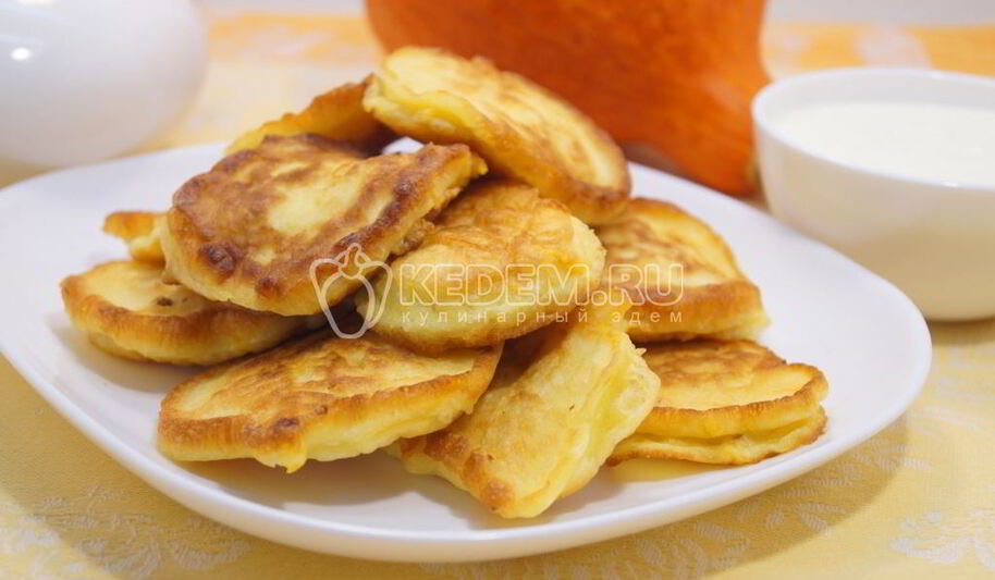 Рецепт оладий с тыквой вкусные