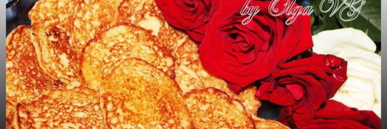 Овсяные оладушки с яблочками