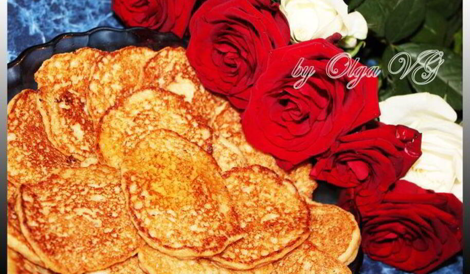 Рецепт овсяных оладушек с яблочками