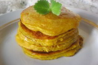 Пряные тыквенные оладьи на молоке