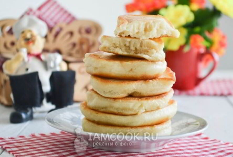 Пышные оладьи на ряженке