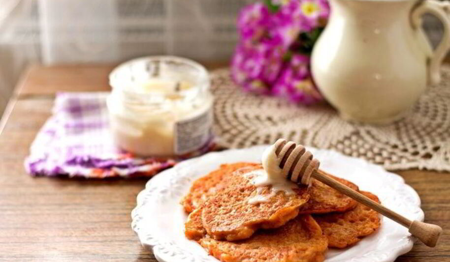 Рецепт тыквенных оладий с яблоком