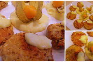 Яблочные оладьи с лимонным соусом