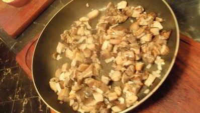 открытые слойки с подосиновиками