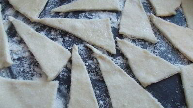 хрустящее печенье треугольнички