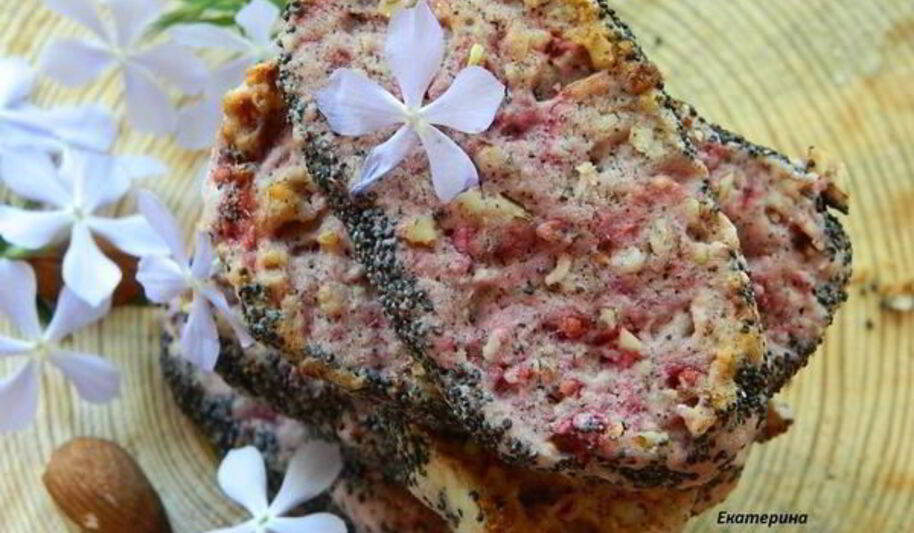 Рецепт малинового печенья с маком
