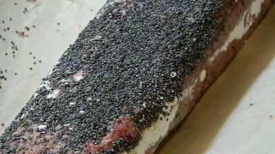 малиновое печенье с маком