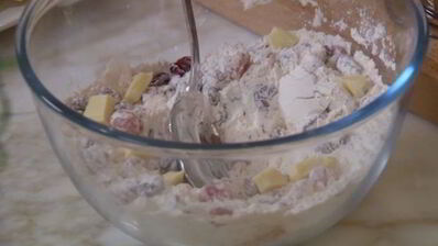 овсяное печенье с ягодами и белым шоколадом