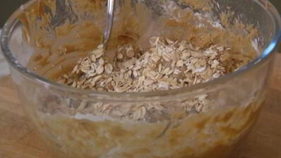 овсяное печенье с ягодами и белым шоколадом