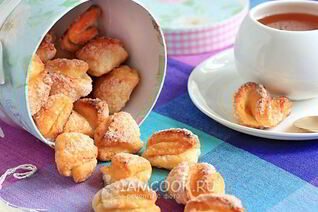 Печенье Ушки из творога