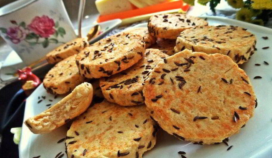 Рецепт сырно-тминного печенье