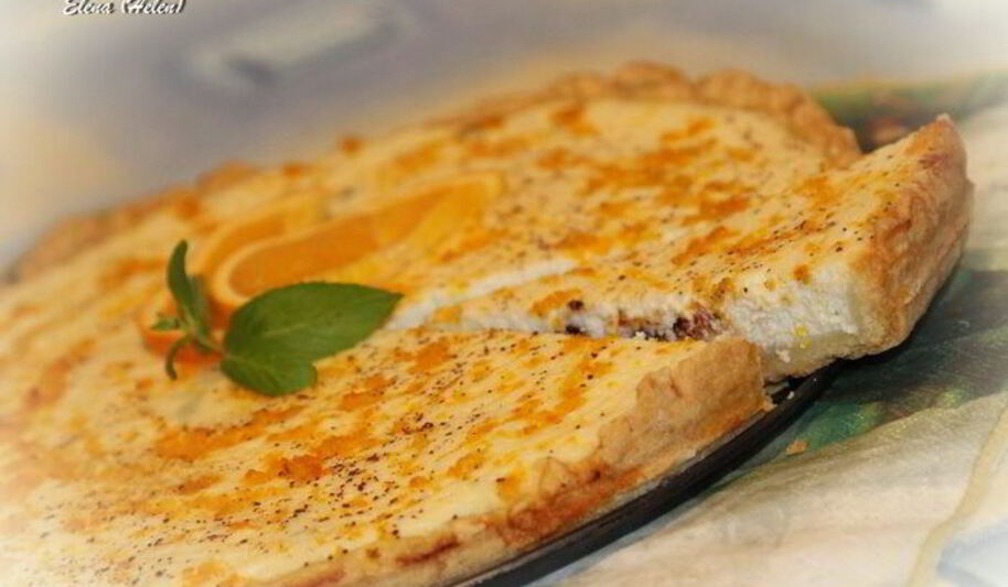 Рецепт апельсинова-коричного творожный пирог с горьким шоколадом