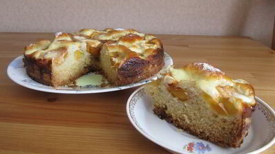 дачный абрикосовый пирог