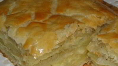 картофельный пирог из слоеного теста