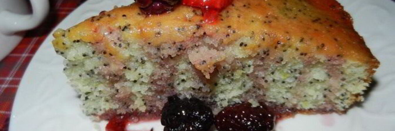 Лимонный пирог с маком