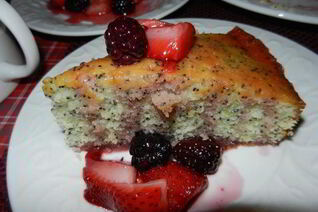 Лимонный пирог с маком