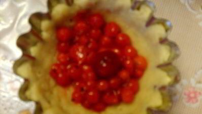 пирог c яблоками и красной смородиной