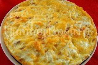 Пирог из лаваша с сыром