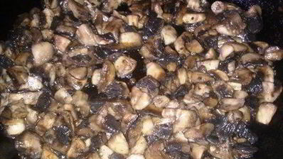 пирог наливной с грибами и капустой