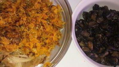 пирог наливной с грибами и капустой